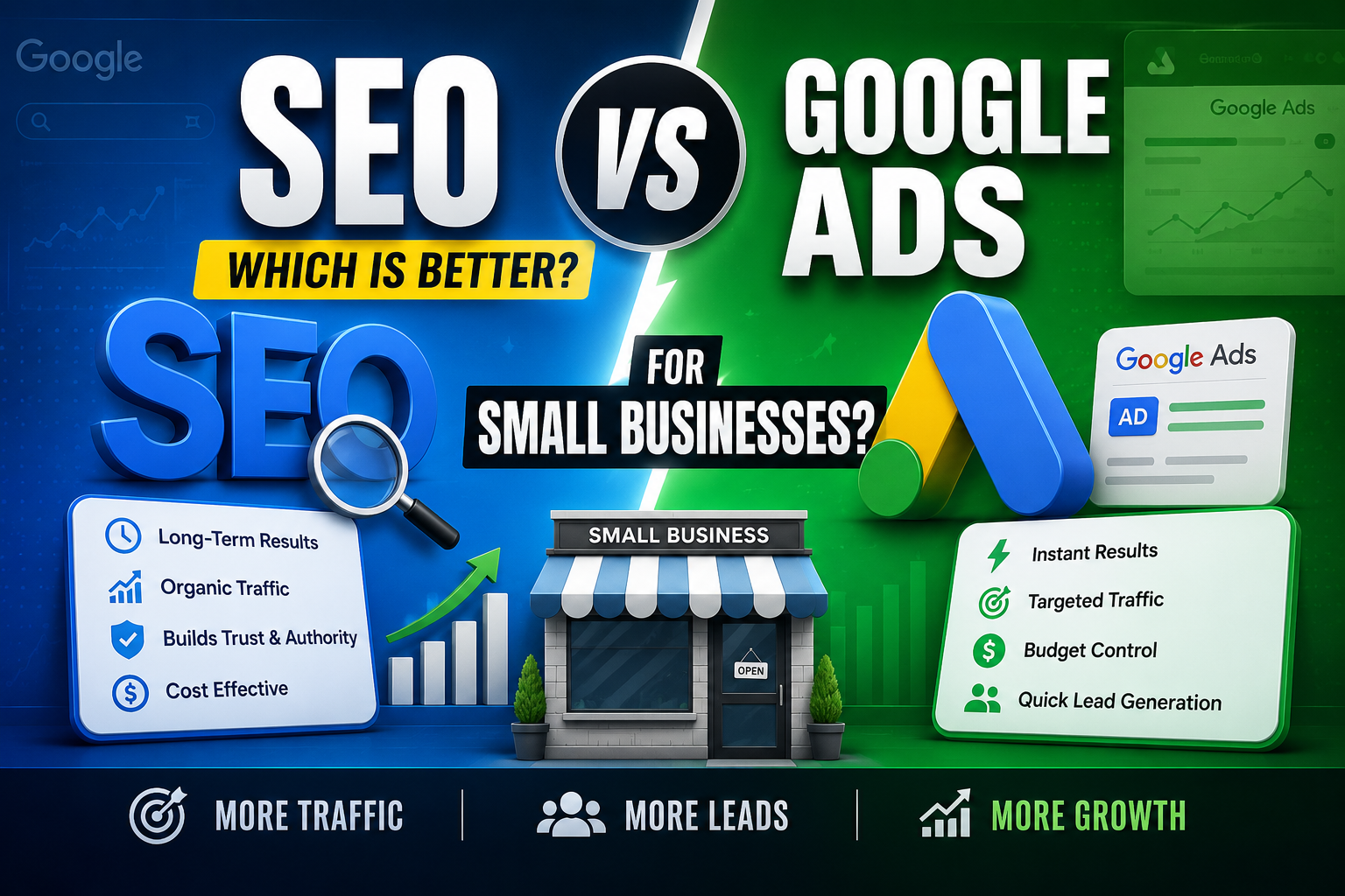 SEO vs Google Ads: Which Is Better for Small Businesses?