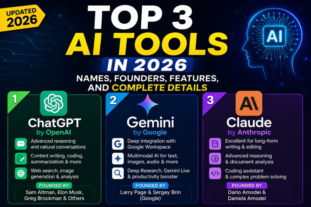 Top 3 AI Tools