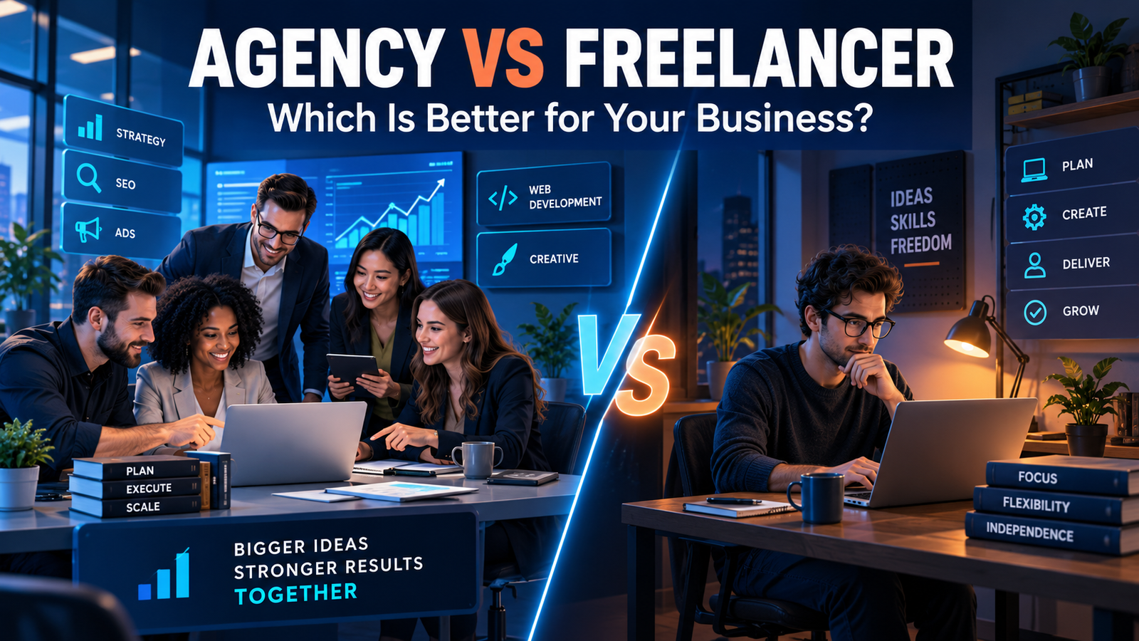 Digital Marketing Agency vs Freelancers: Which Is Better for Your Business?